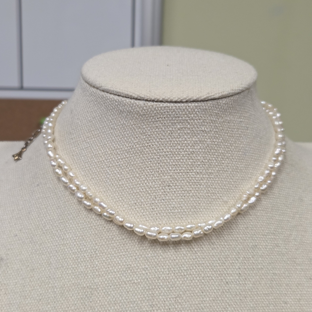 Vintage Freshwater Pearl Double Layer Necklace
